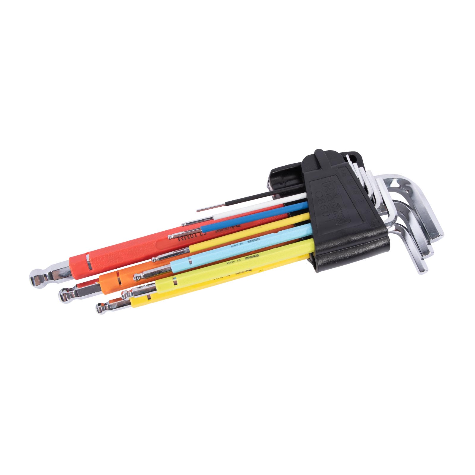 Sada barevných imbus klíčů s kuličkou (9 ks) 1