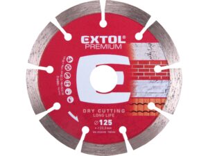 Diamantový segmentový kotouč na suché řezání EXTOL PREMIUM Long Life ø 125x22