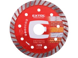Diamantový segmentový kotouč na suché/mokré řezání EXTOL PREMIUM Long Life ø 115x22
