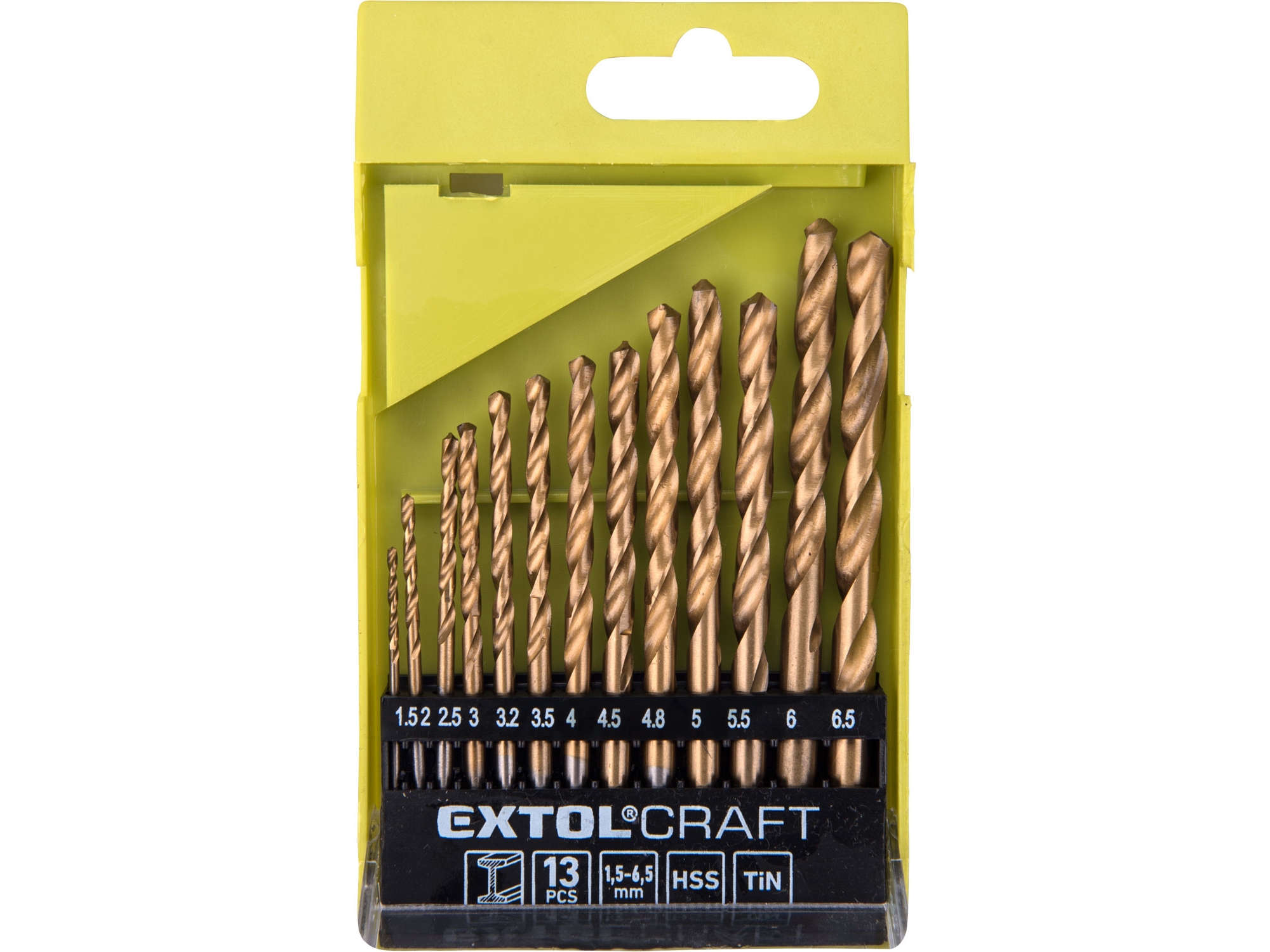 Sada vrtáku do kovu HSS TiN EXTOL CRAFT ø 1