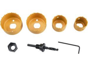 Sada korunkových vrtáků HSS/Bi-metal (4ks) EXTOL CRAFT ø 32/38/51/54 mm