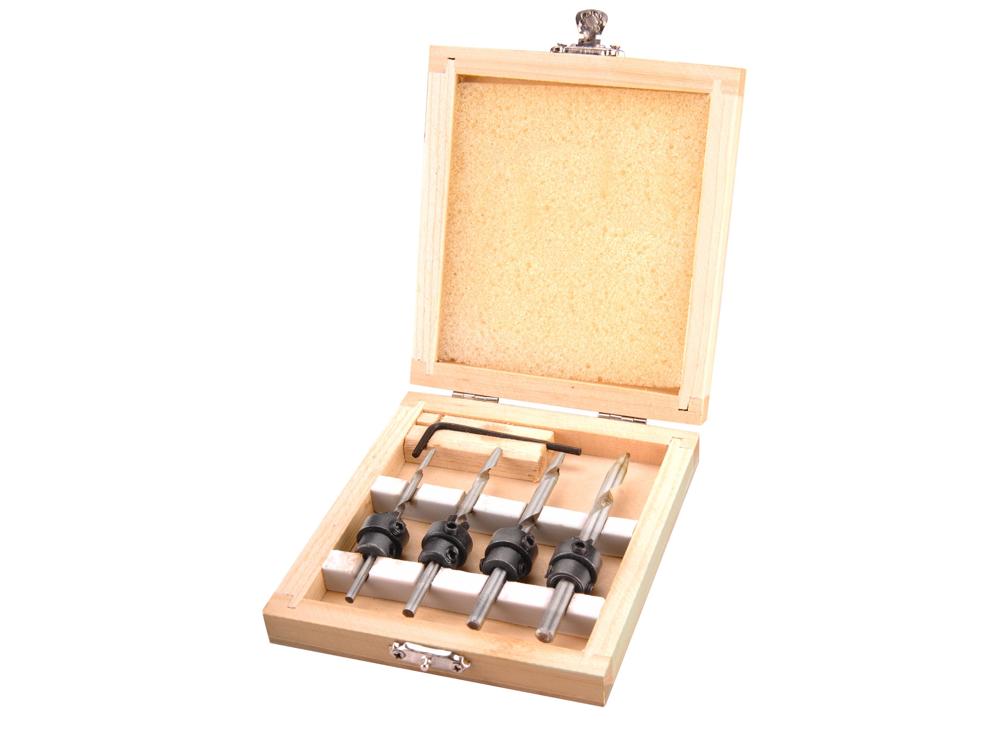 Sada vrtáků do dřeva s dorazem (4ks) EXTOL CRAFT ø 3-6 mm