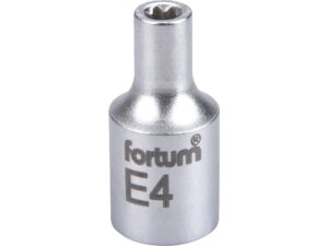 Nástrčná vnitřní hlavice TORX 1/4" FORTUM 61CrV5 Dostupné varianty: Nástrčná vnitřní hlavice TORX 1/4" FORTUM 61CrV5 E4