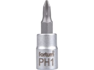Zástrčná hlavice PZ 1/4" FORTUM CrV/S2 Dostupné varianty: Zástrčná hlavice PH 1/4" FORTUM CrV/S2 PH 2