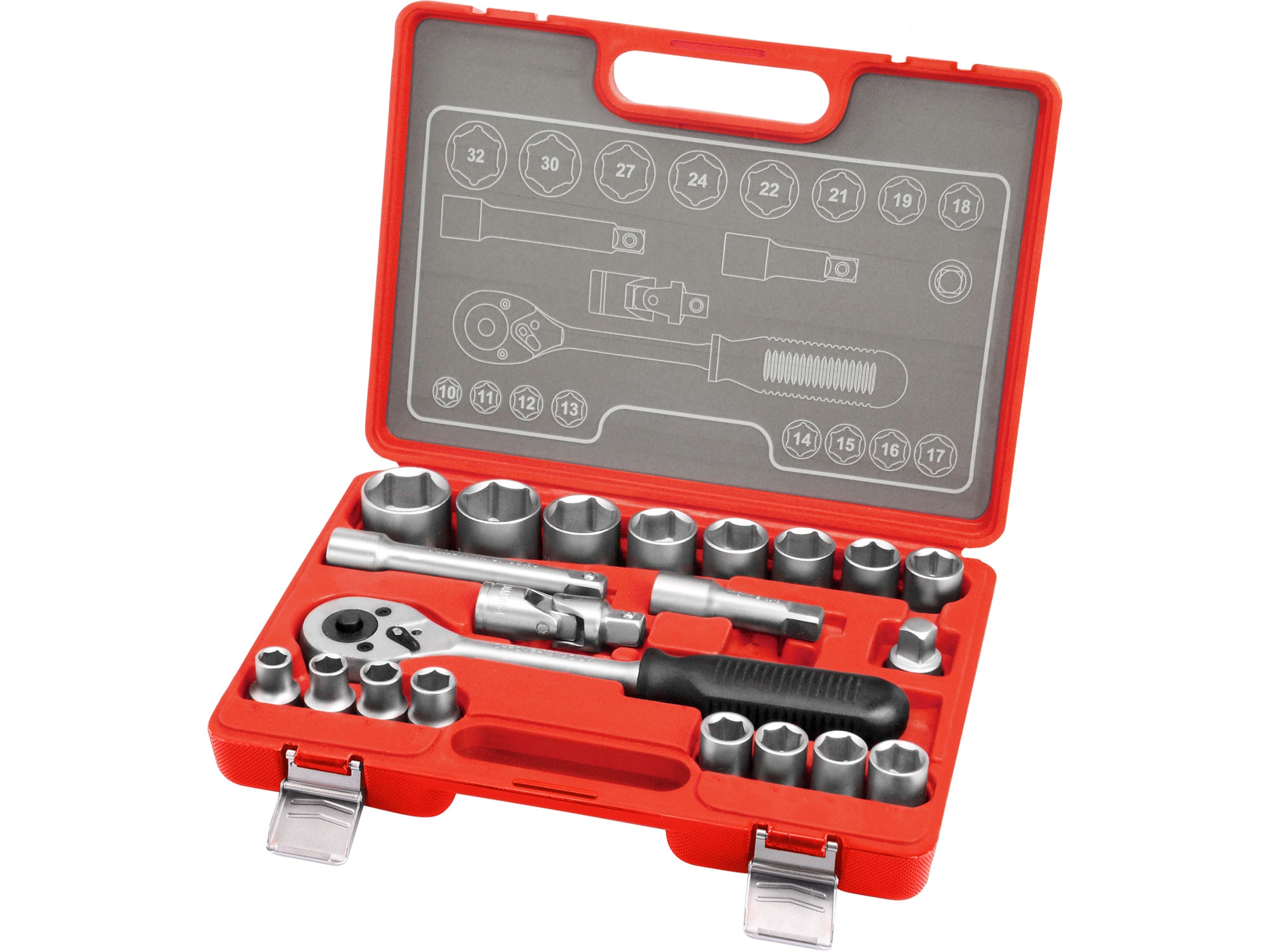 Extol Premium Gola sada nástrčných klíčů 21ks