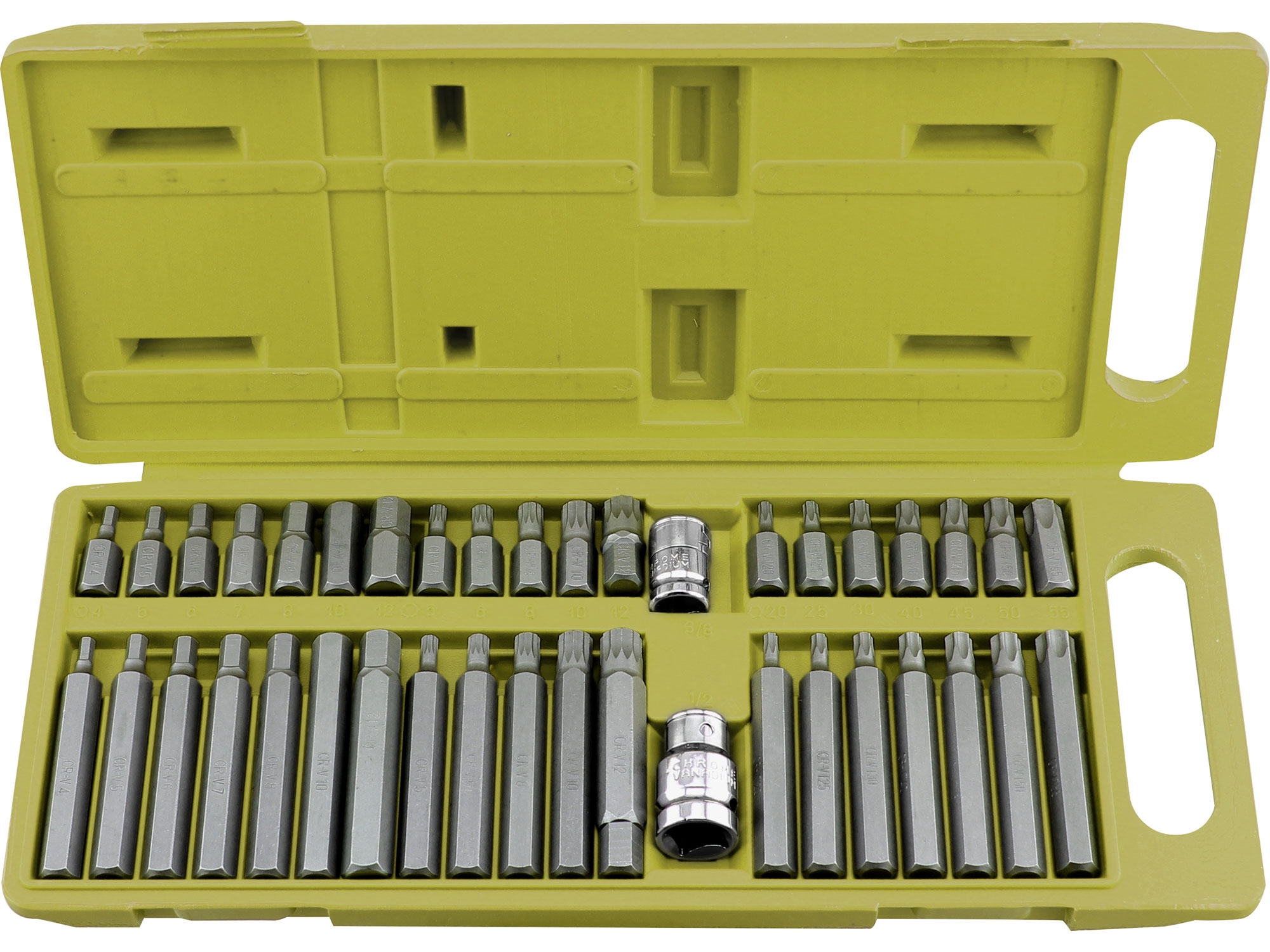 Sada bitů CrV (40ks) EXTOL CRAFT HEX/TORX/XZN