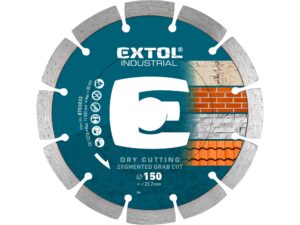 Diamantový segmentový kotouč na suché řezání EXTOL INDUSTRIAL Grap Cut ø 150x22