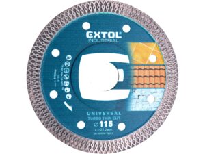 Diamantový segmentový kotouč na suché/mokré řezání EXTOL INDUSTRIAL Thin Cut ø 115x22