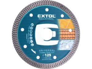 Diamantový segmentový kotouč na suché/mokré řezání EXTOL INDUSTRIAL Thin Cut ø 125x22