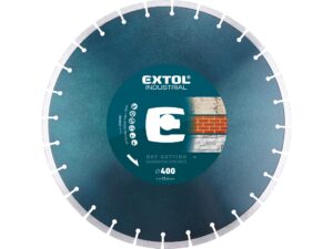 Diamantový segmentový kotouč na suché/mokré řezání EXTOL INDUSTRIAL BETON ø 400x25