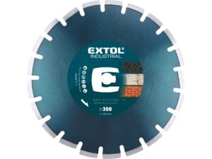 Diamantový segmentový kotouč na suché/mokré řezání EXTOL INDUSTRIAL ASFALT ø 350x25