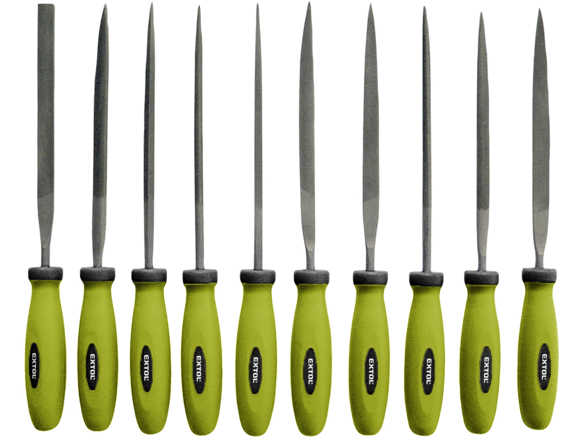 Pilníky jehlové s plastovou rukojetí