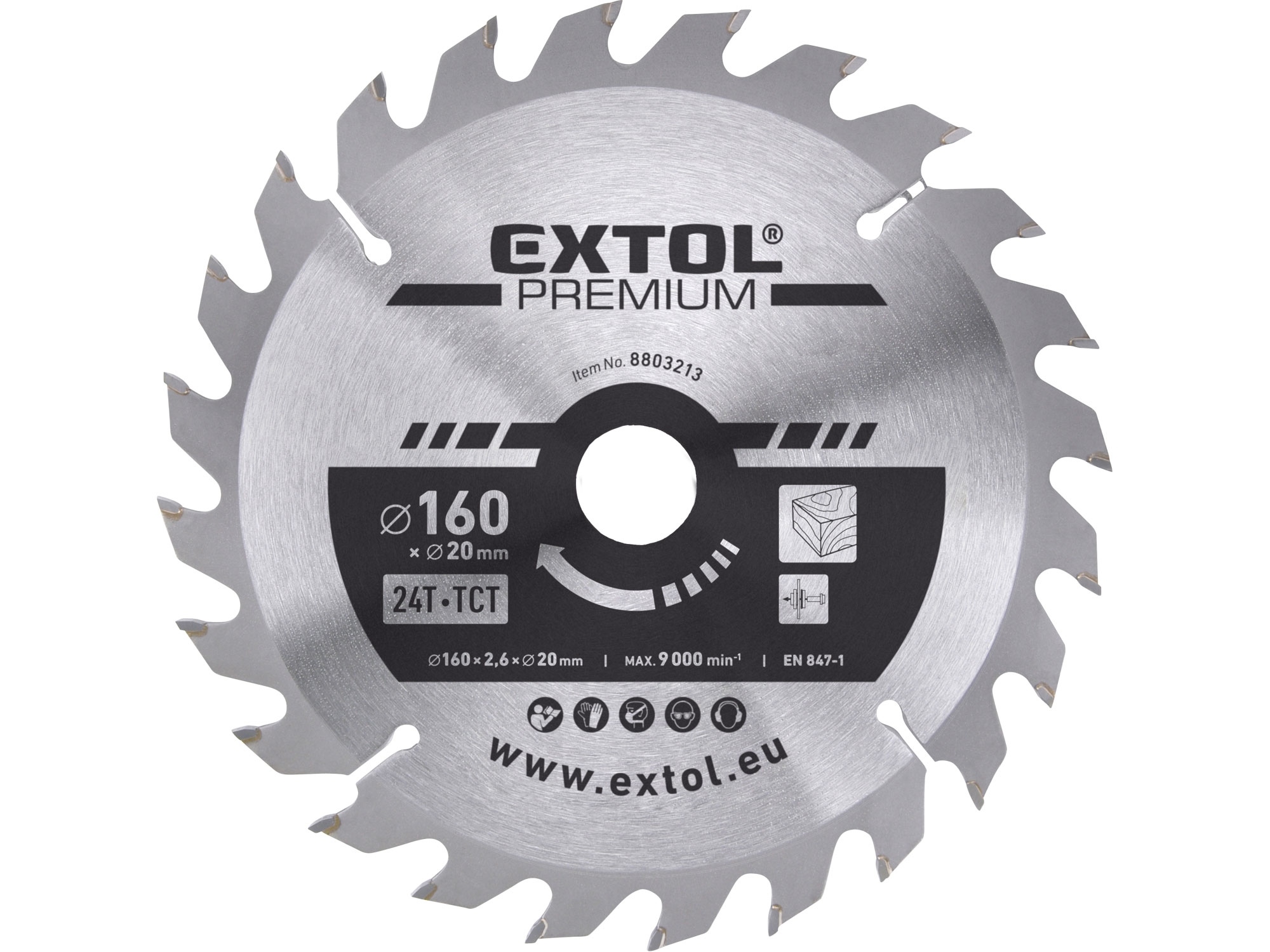 EXTOL PREMIUM pilový kotouč s SK plátky