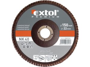 Kotouč lamelový šikmý korundový EXTOL PREMIUM ø 150 mm Dostupné varianty: Kotouč lamelový šikmý korundový EXTOL PREMIUM ø 150 mm/40 hrubost