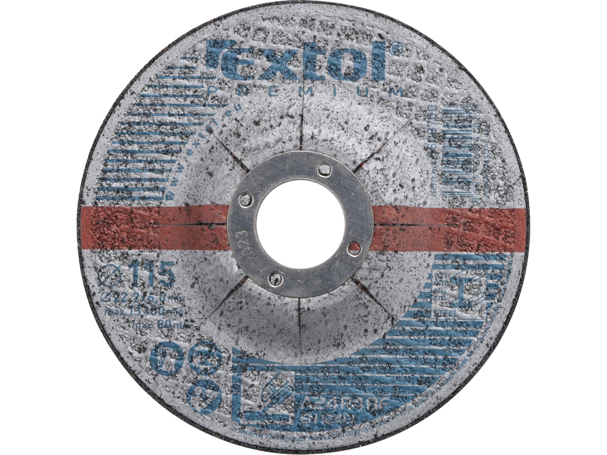 Brusný kotouč na kov EXTOL PREMIUM ø 115x6