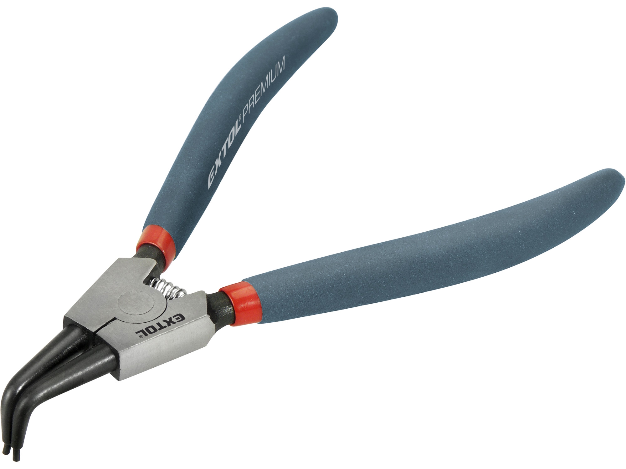 Zahnuté vnější segerové kleště CrV 175 mm EXTOL PREMIUM