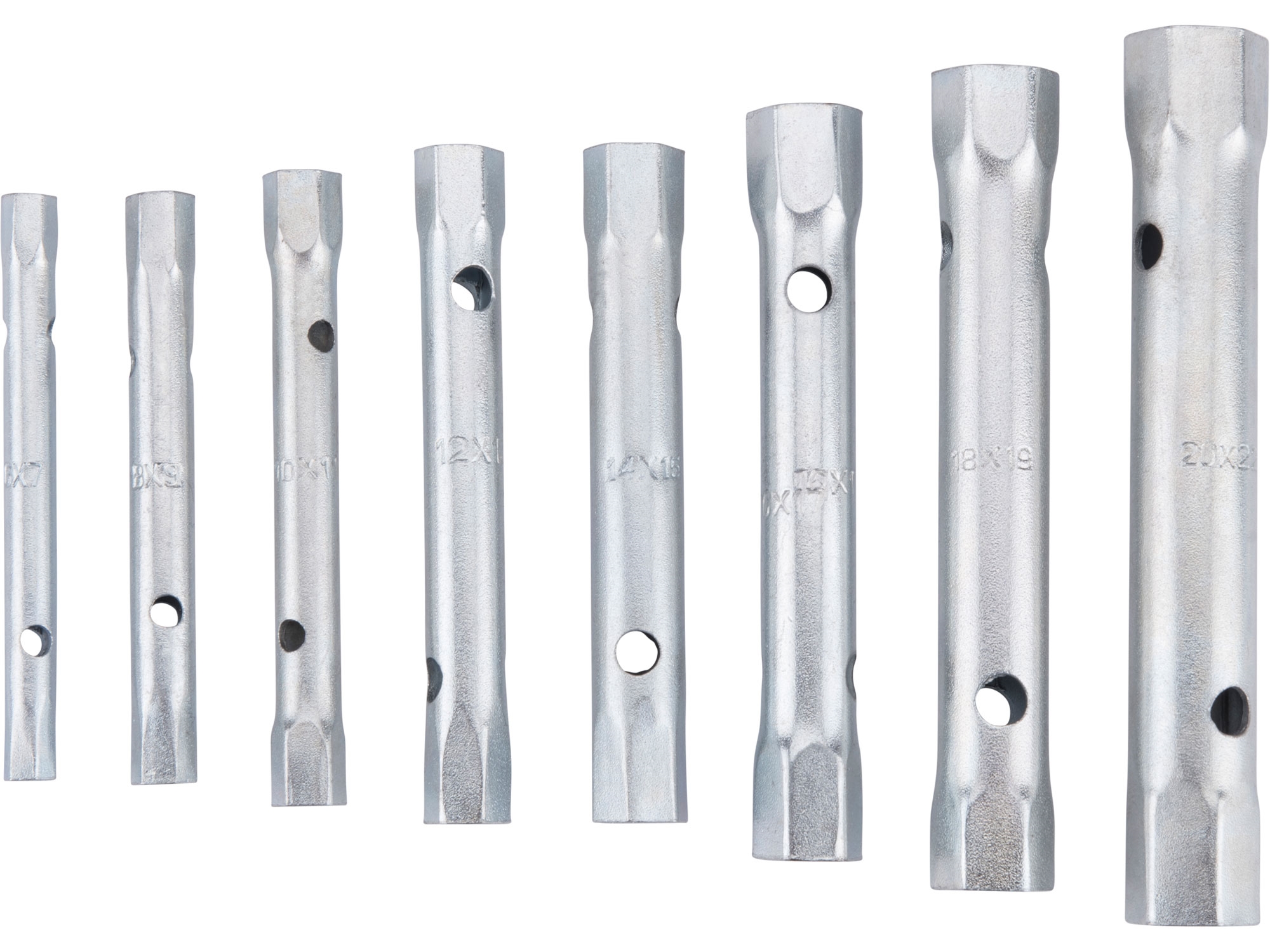 Sada trubkových klíčů (8 ks) 6-22 mm EXTOL PREMIUM