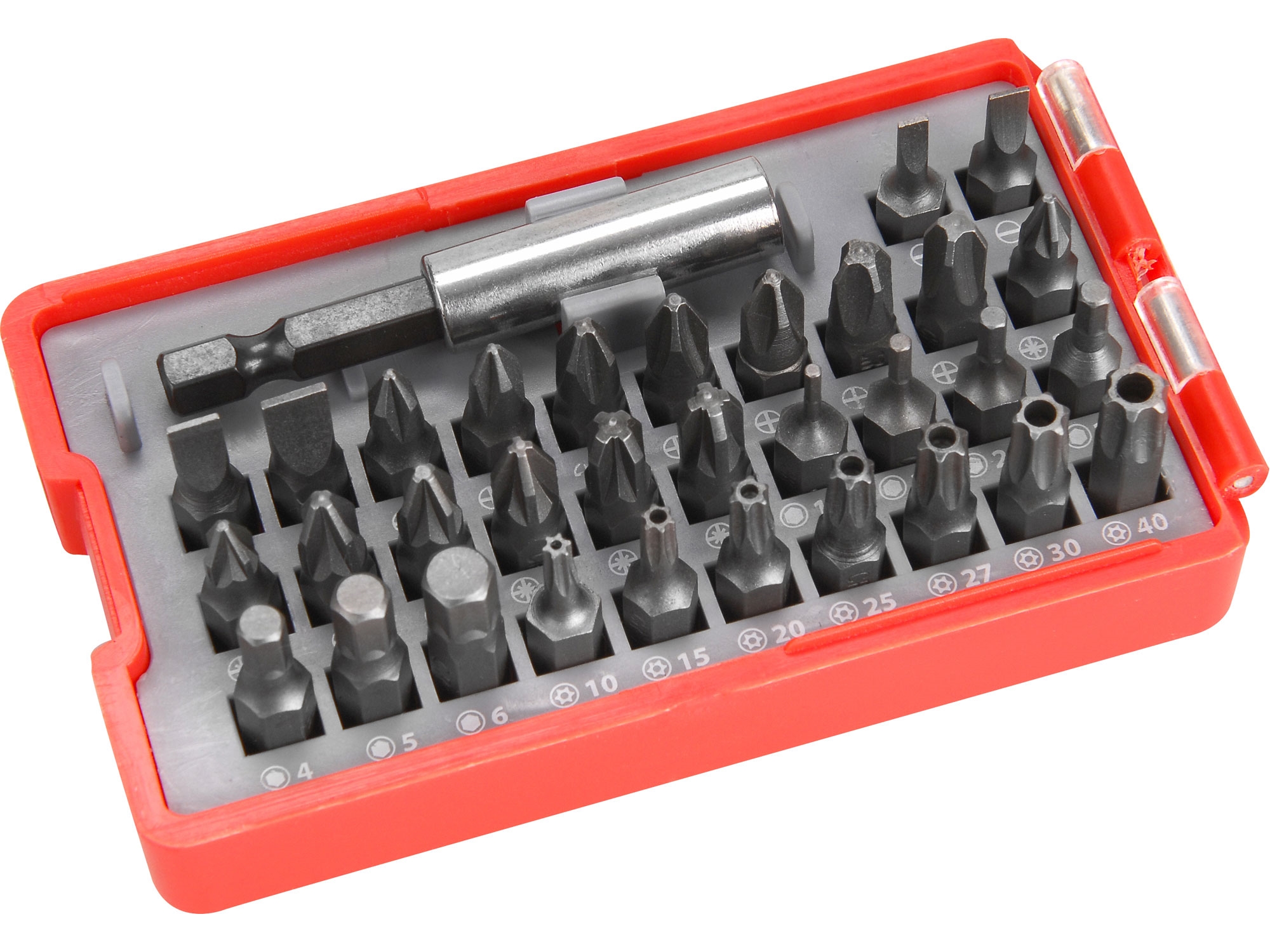 Sada bitů CrV (33ks) EXTOL PREMIUM PH/PZ/TORX/HEX