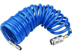 EXTOL PREMIUM Hadice vzduchová spirálová PU s mosaznými rychlospojkami 8865131