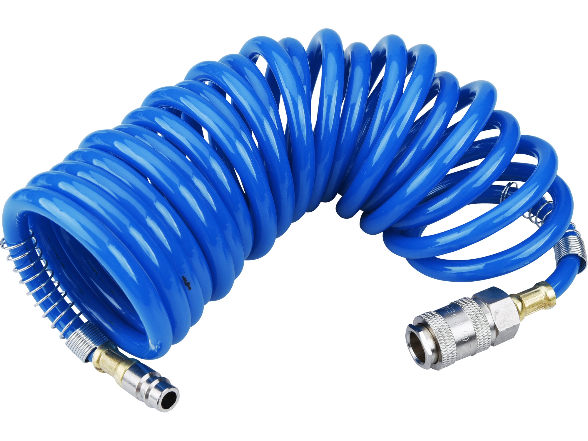 EXTOL PREMIUM Hadice vzduchová spirálová PU s mosaznými rychlospojkami 8865131