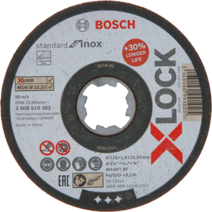 Řezný kotouč Bosch Standard for Inox systému X-LOCK ø 115×1