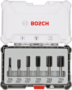 BOSCH 2607017467 / Sada drážkových fréz 1|4 / 6 ks (2607017467)