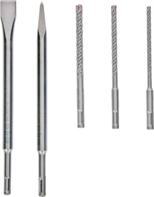 Sada vrtáků a sekáčů Bosch SDS-Plus /bal.5ks/