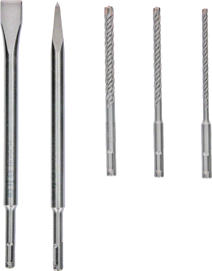 Sada vrtáků a sekáčů Bosch SDS-Plus /bal.5ks/