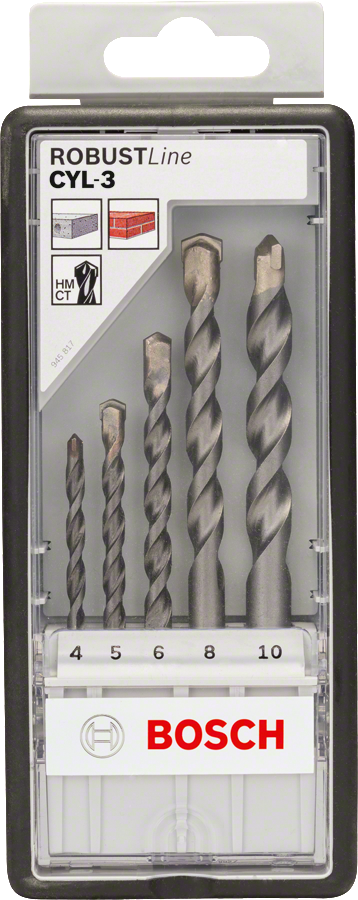 Sada vrtáků (5ks) Bosch X-Pro-Line Silver Percussion