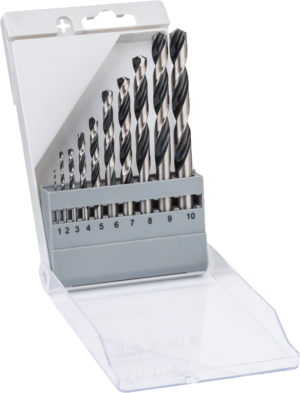 Sada vrtáků (10ks) do kovu Bosch HSS-pointTeQ