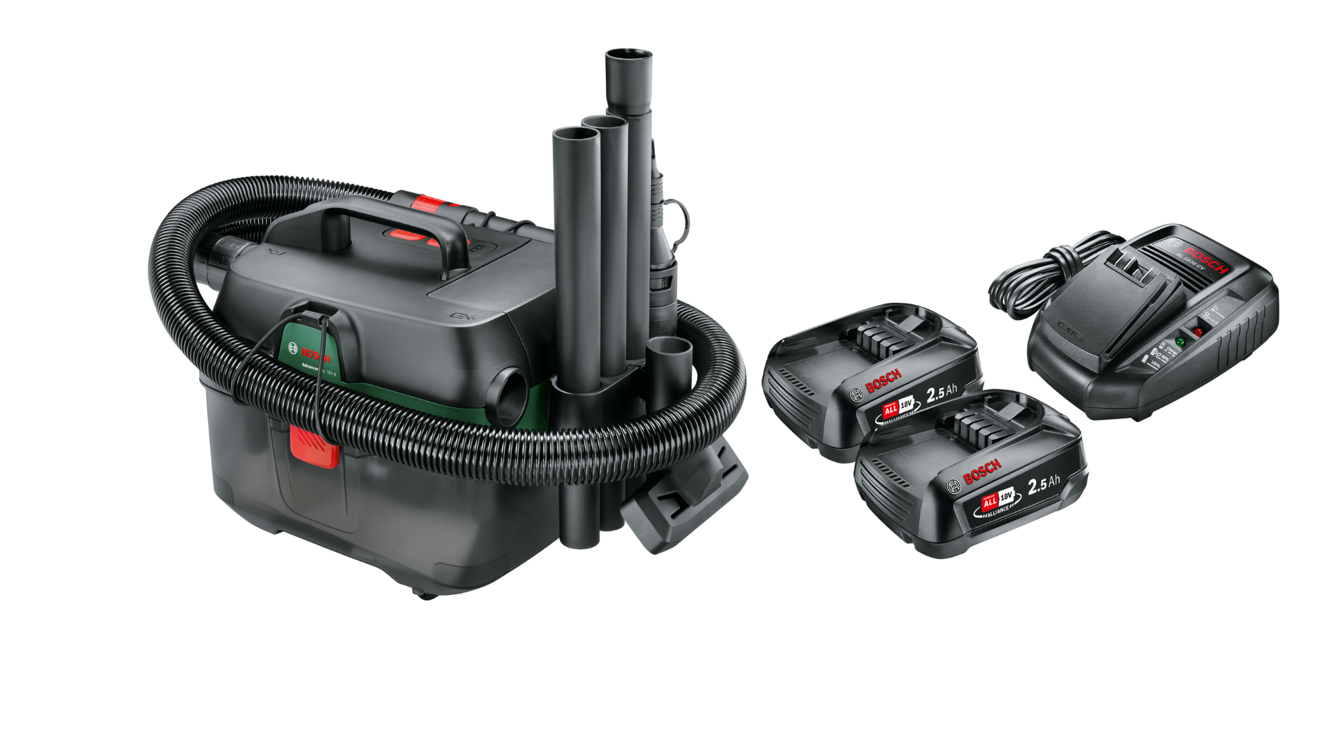 Bosch Advanced Vac 18V-8 0.603.3E1.000 Dostupné varianty: Aku vysavač Bosch AdvancedVac 18V-8 + 2×2