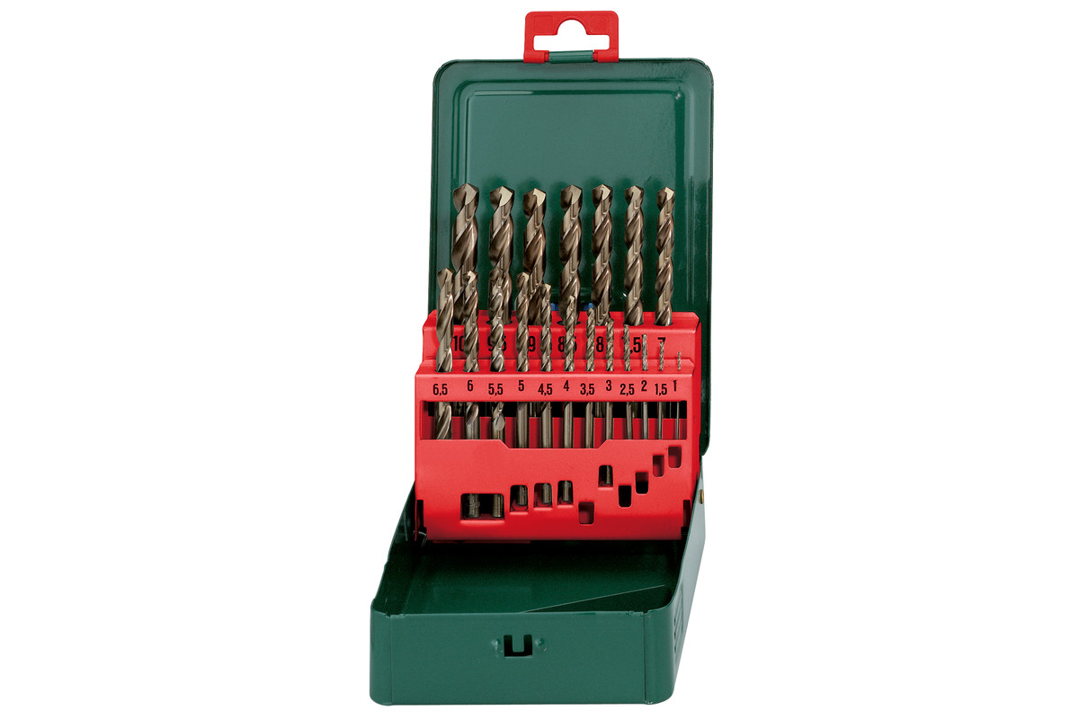 Sada vrtáků do kovu Metabo HSS-CO 1-10 mm 19ks.