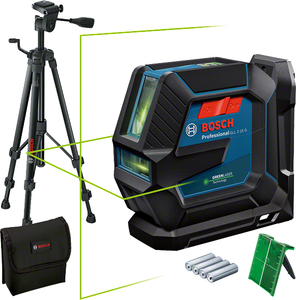 BOSCH GLL 2-15 G se stativem (IP64) 0 601 063 W01