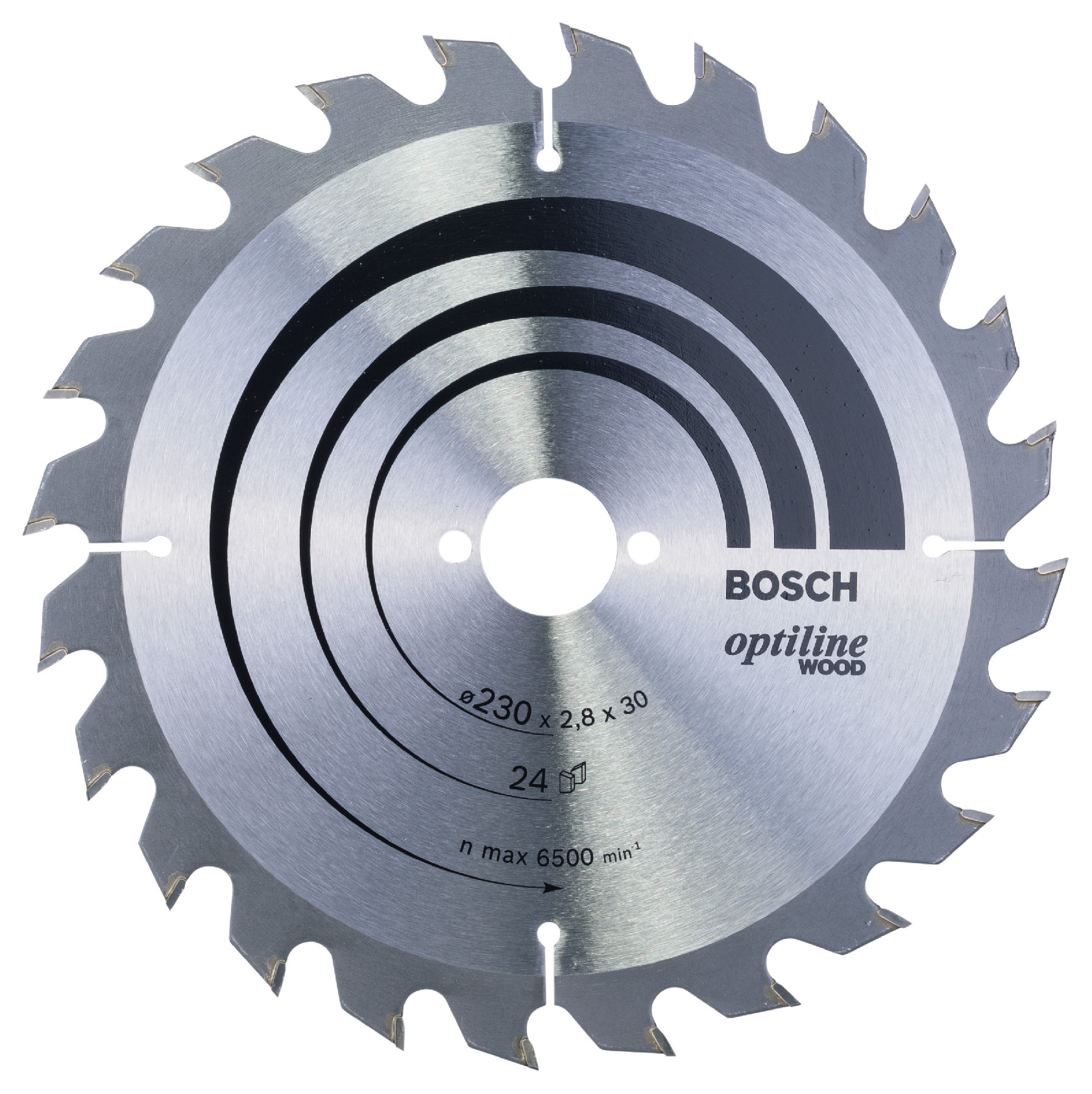 Pilový kotouč Bosch Optiline Wood 230x30 mm Dostupné varianty: Pilový kotouč Bosch Optiline Wood 230x30 mm/24z.