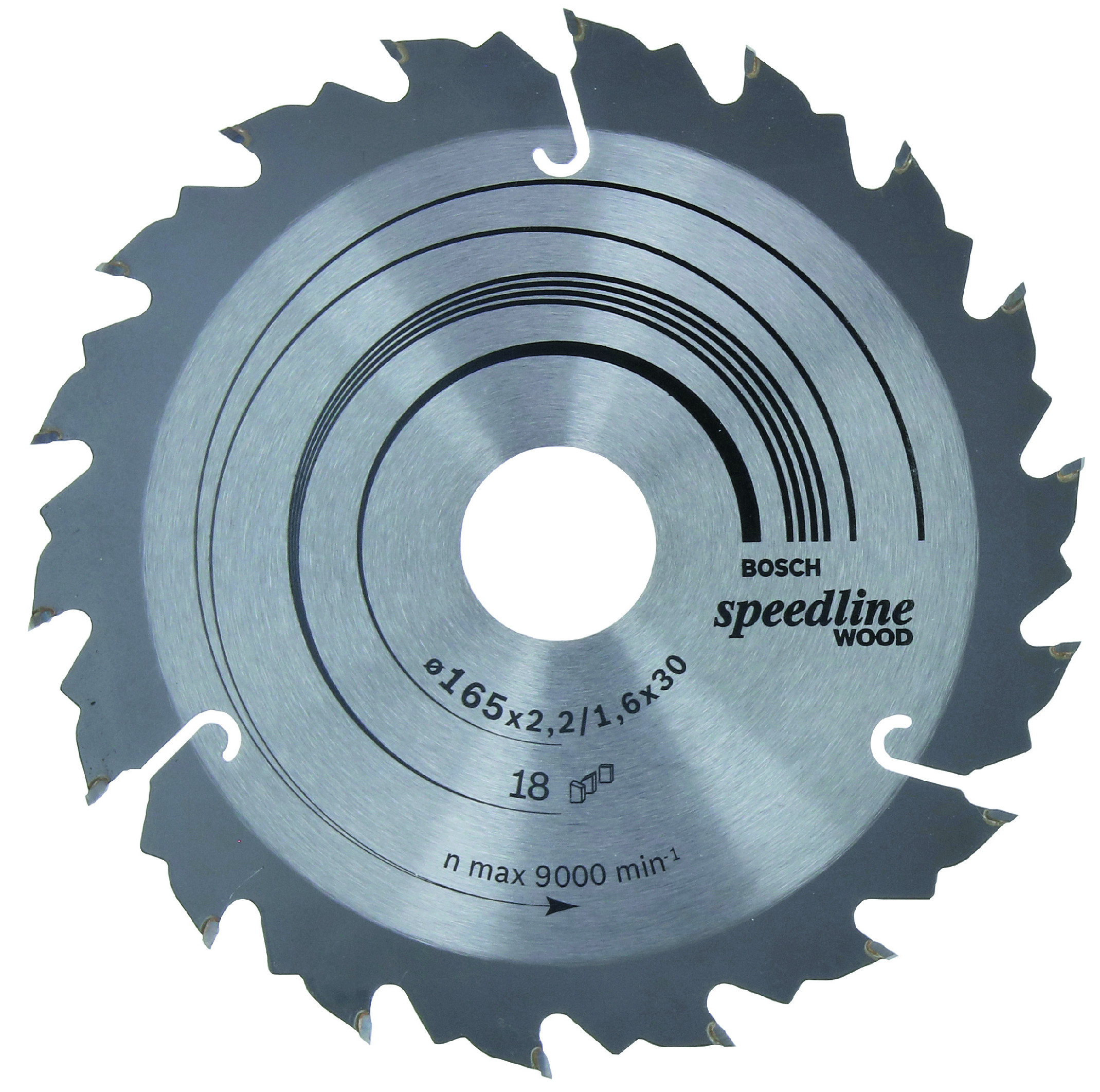 Pilový kotouč Bosch Speedline Wood 165x30 mm/18z.