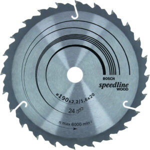 Pilový kotouč Bosch Speedline Wood 190x20 mm/24z.