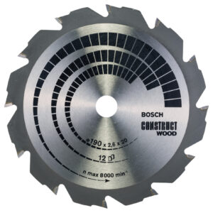 Pilový kotouč Bosch Construct Wood 190x20 mm/12z.