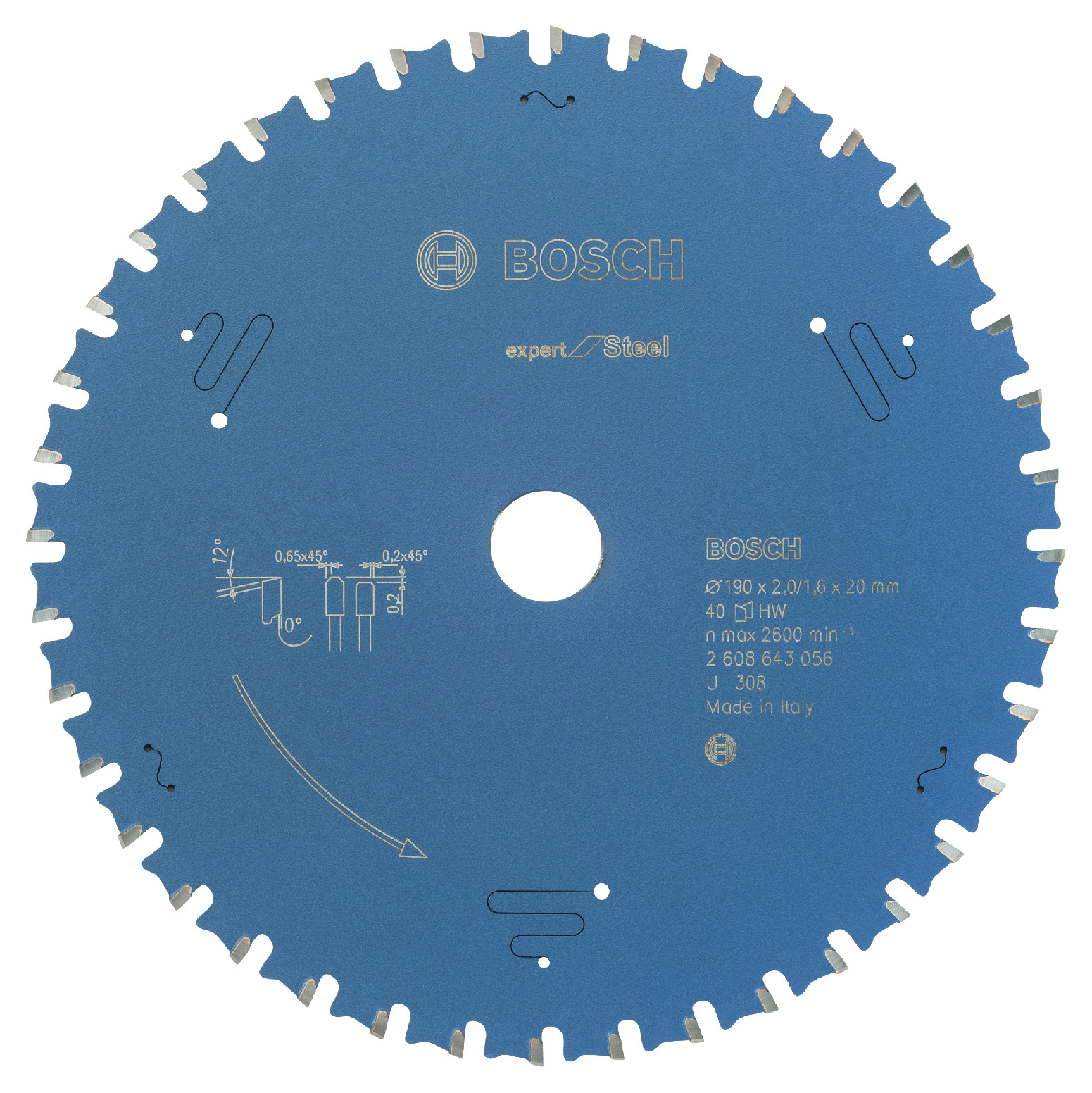 Pilový kotouč Bosch Expert for Steel 190x20 mm/40z.