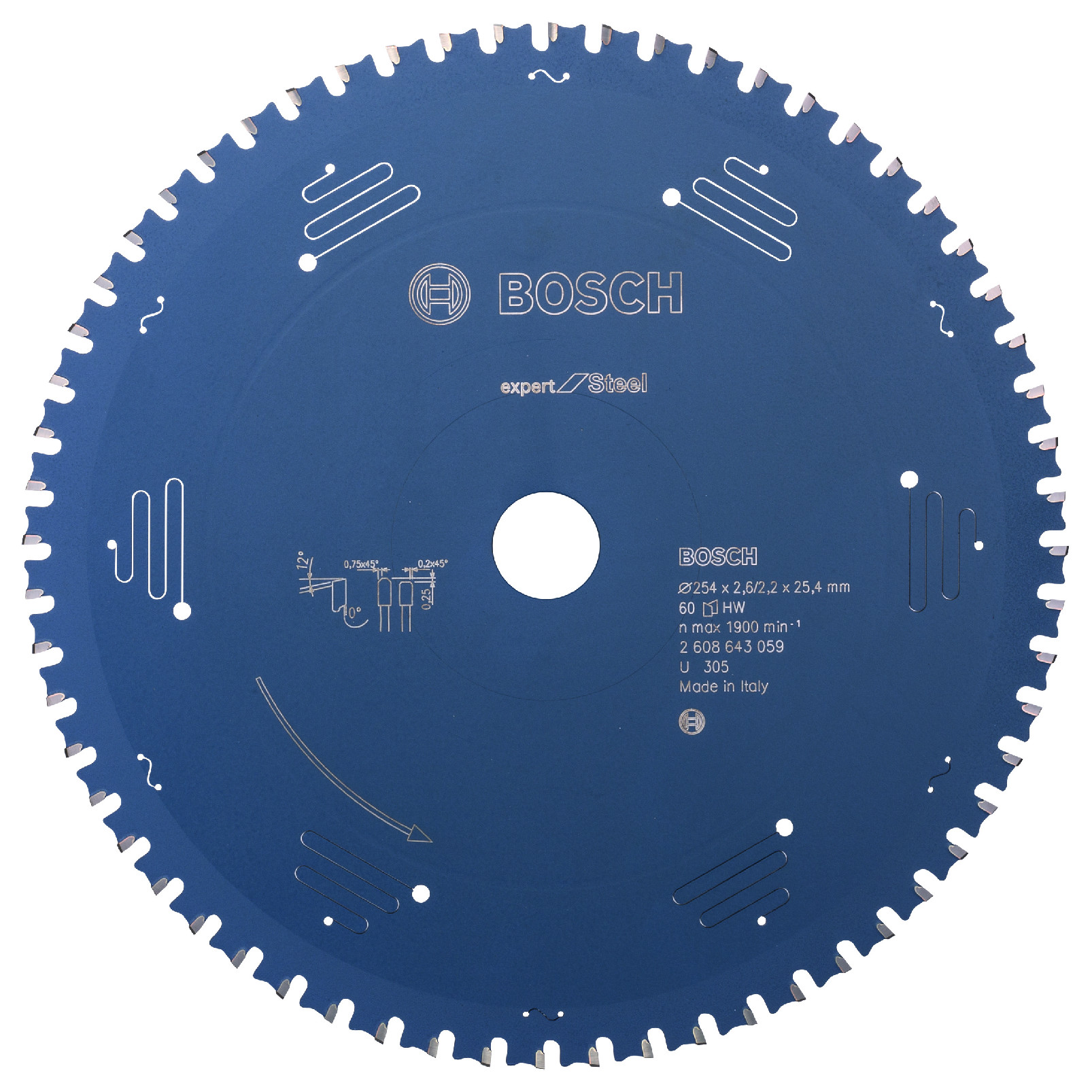 Pilový kotouč Bosch Expert for Steel 254x25