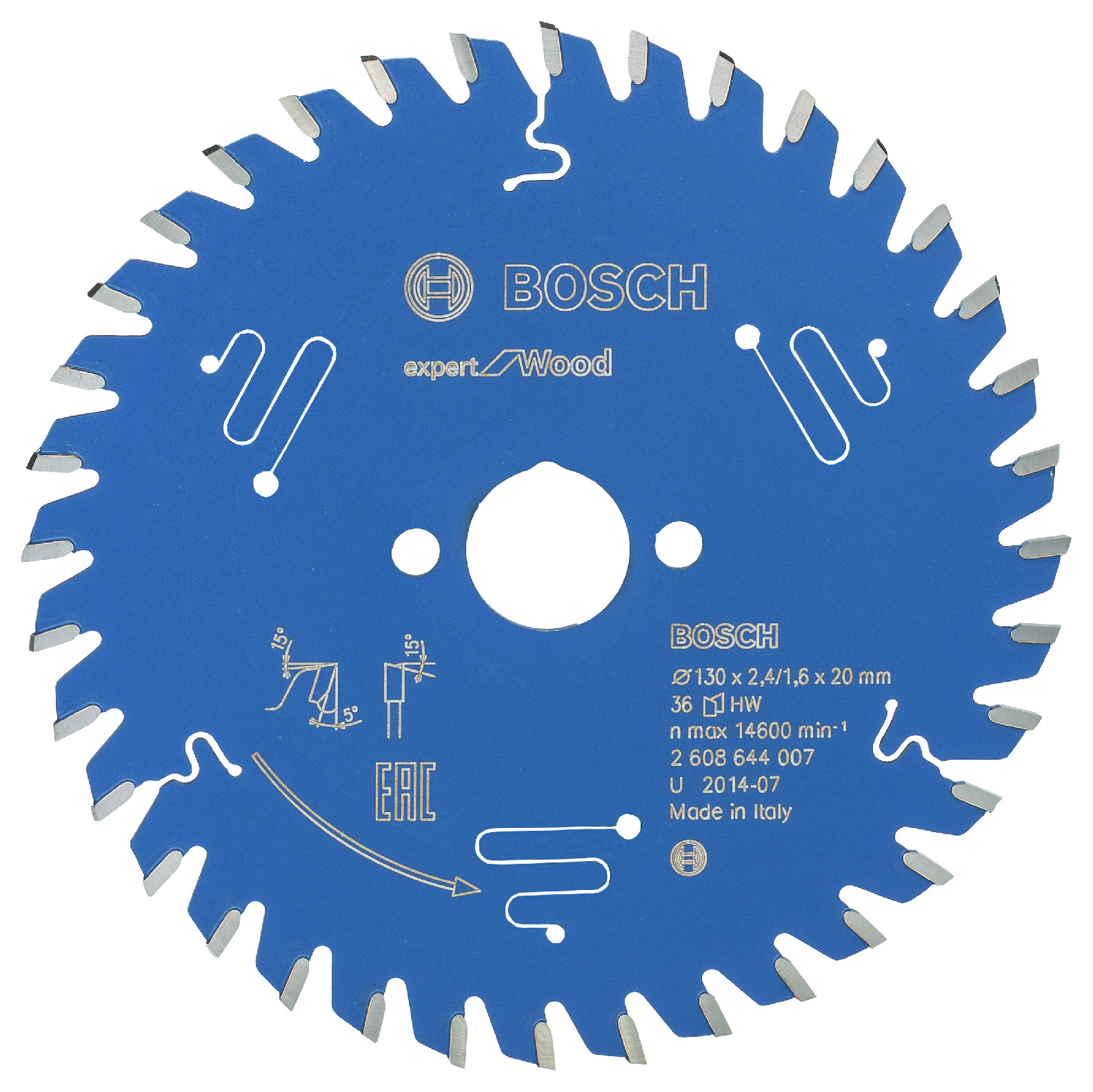 Pilový kotouč Bosch Expert for Wood 130x20 mm Dostupné varianty: Pilový kotouč Bosch Expert for Wood 130x20 mm/36z.