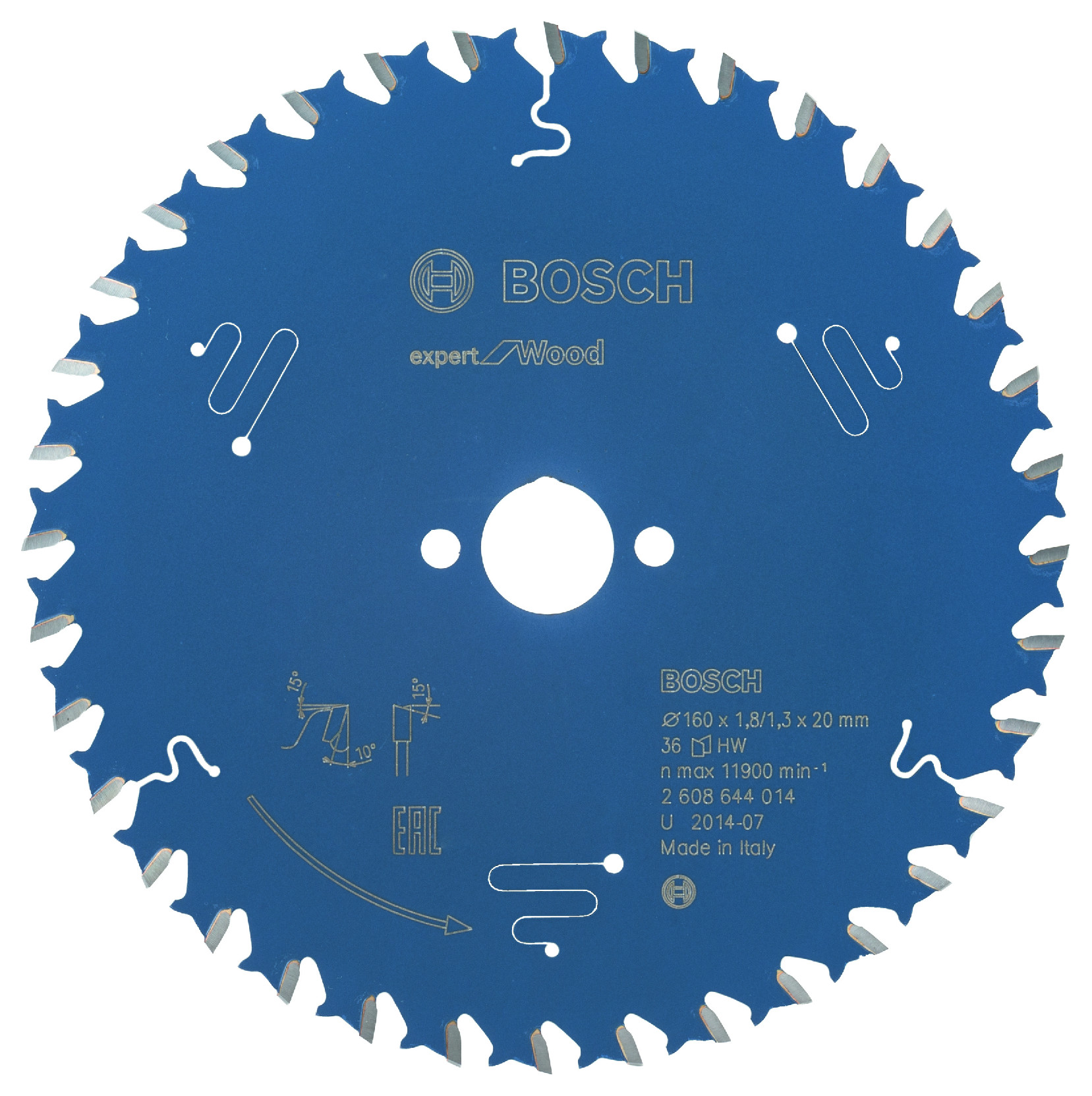 Pilový kotouč Bosch Expert for Wood 160x20 mm Dostupné varianty: Pilový kotouč Bosch Expert for Wood 160x20 mm/36z.