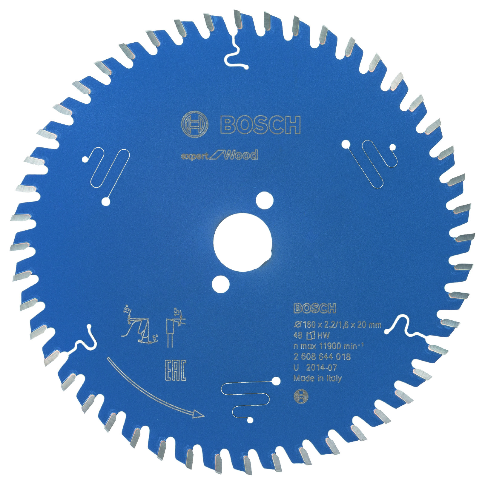 Pilový kotouč Bosch Expert for Wood 160x20 mm Dostupné varianty: Pilový kotouč Bosch Expert for Wood 160x20 mm/48z.