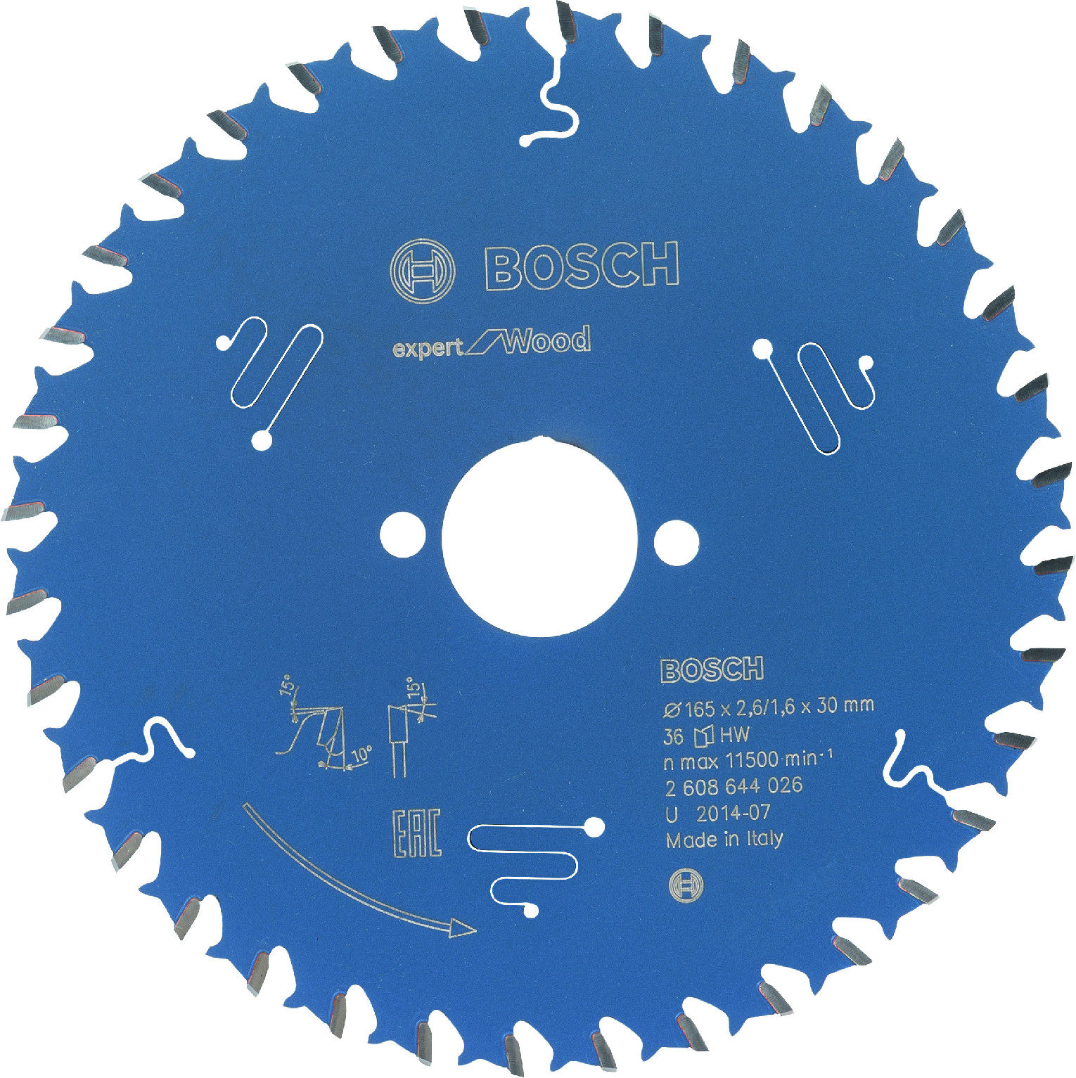 Pilový kotouč Bosch Expert for Wood 165x30 mm Dostupné varianty: Pilový kotouč Bosch Expert for Wood 165x30 mm/36z.