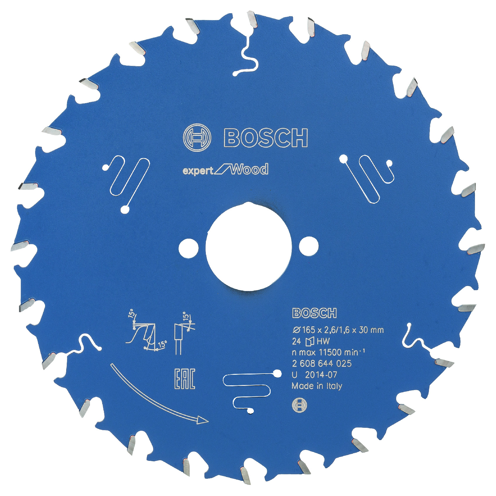 Pilový kotouč Bosch Expert for Wood 165x30 mm Dostupné varianty: Pilový kotouč Bosch Expert for Wood 165x30 mm/24z.