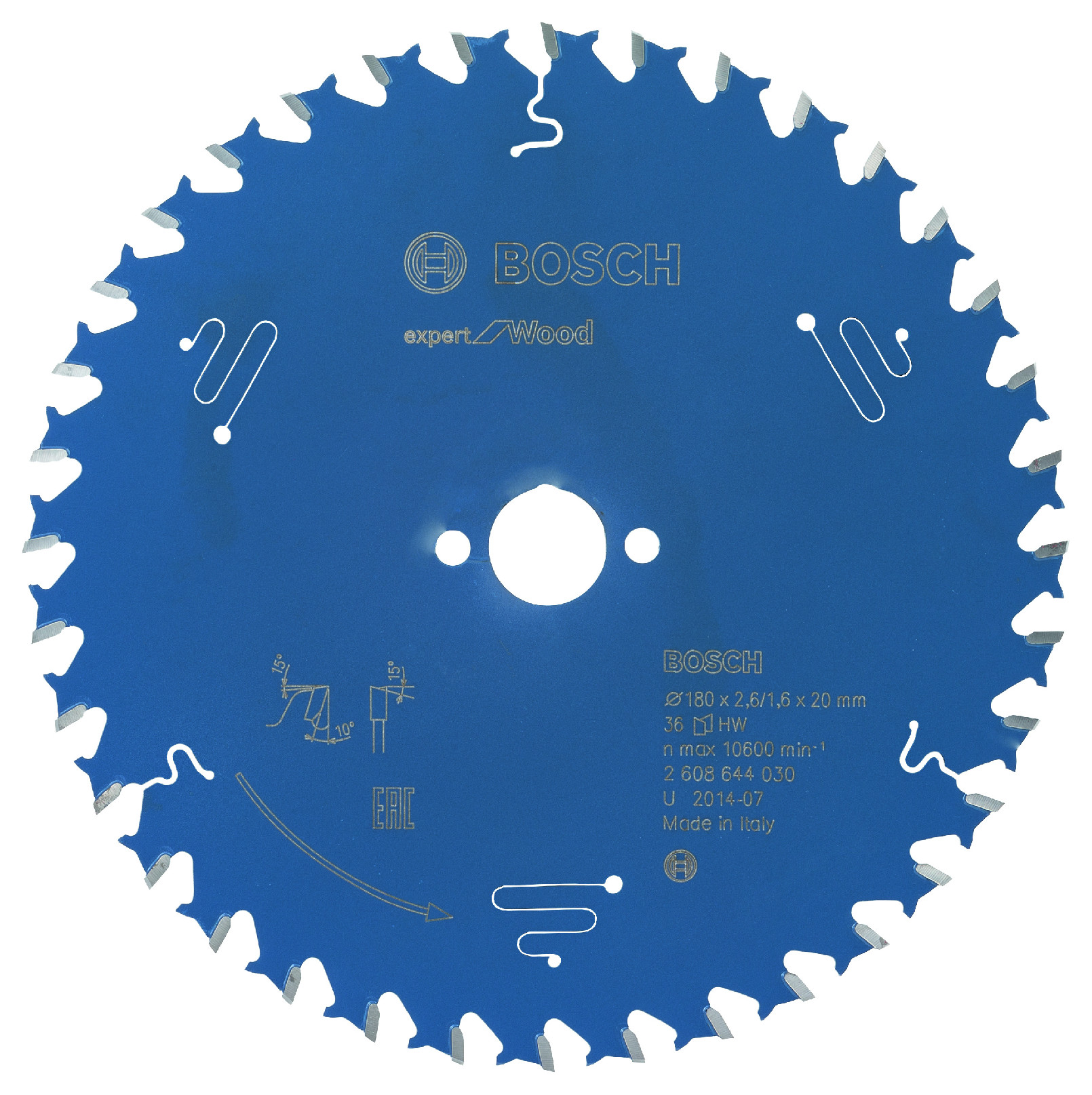 Pilový kotouč Bosch Expert for Wood 180x20 mm Dostupné varianty: Pilový kotouč Bosch Expert for Wood 180x20 mm/36z.