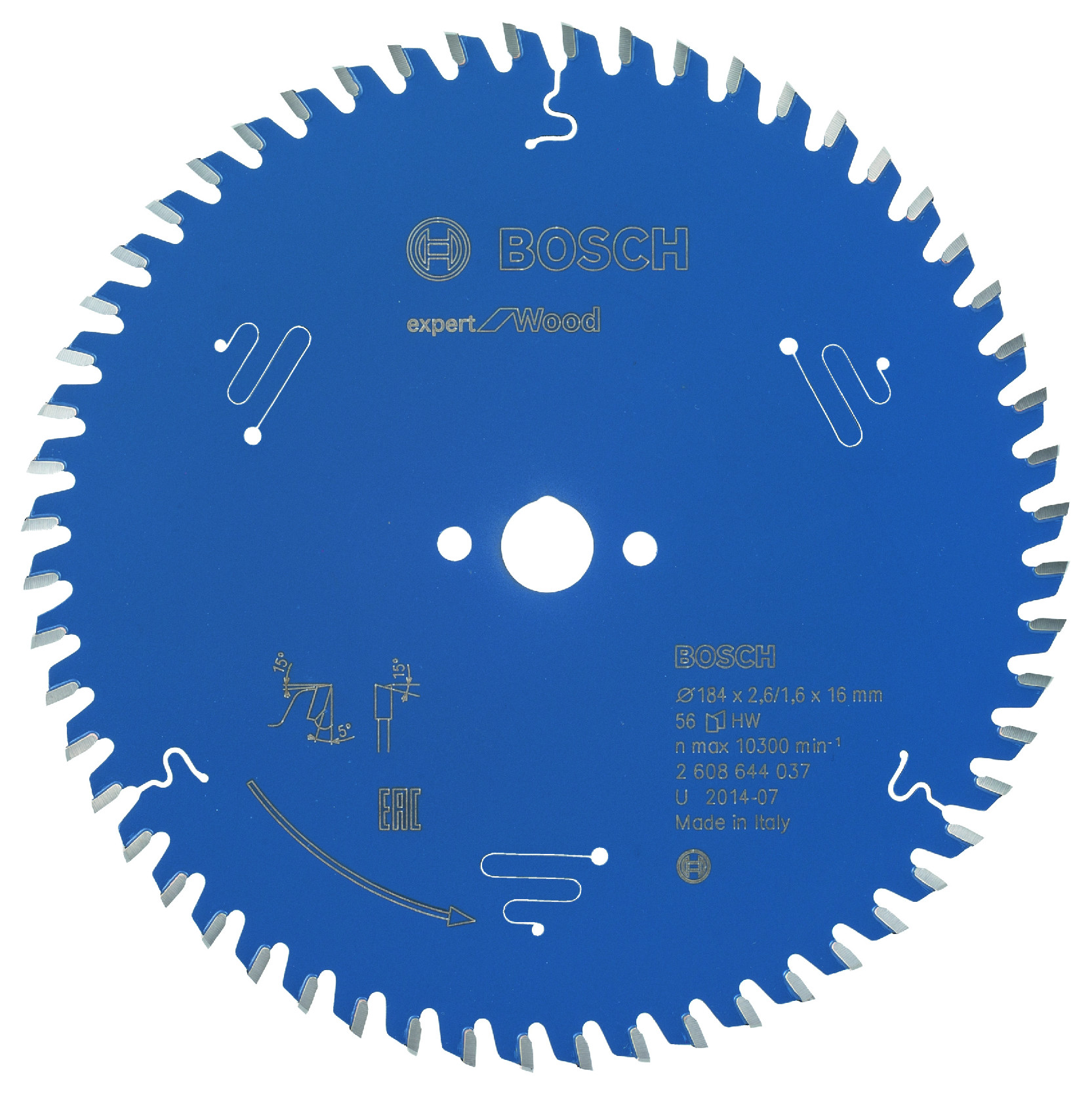 Pilový kotouč Bosch Expert for Wood 184x16 mm Dostupné varianty: Pilový kotouč Bosch Expert for Wood 184x16 mm/56z.