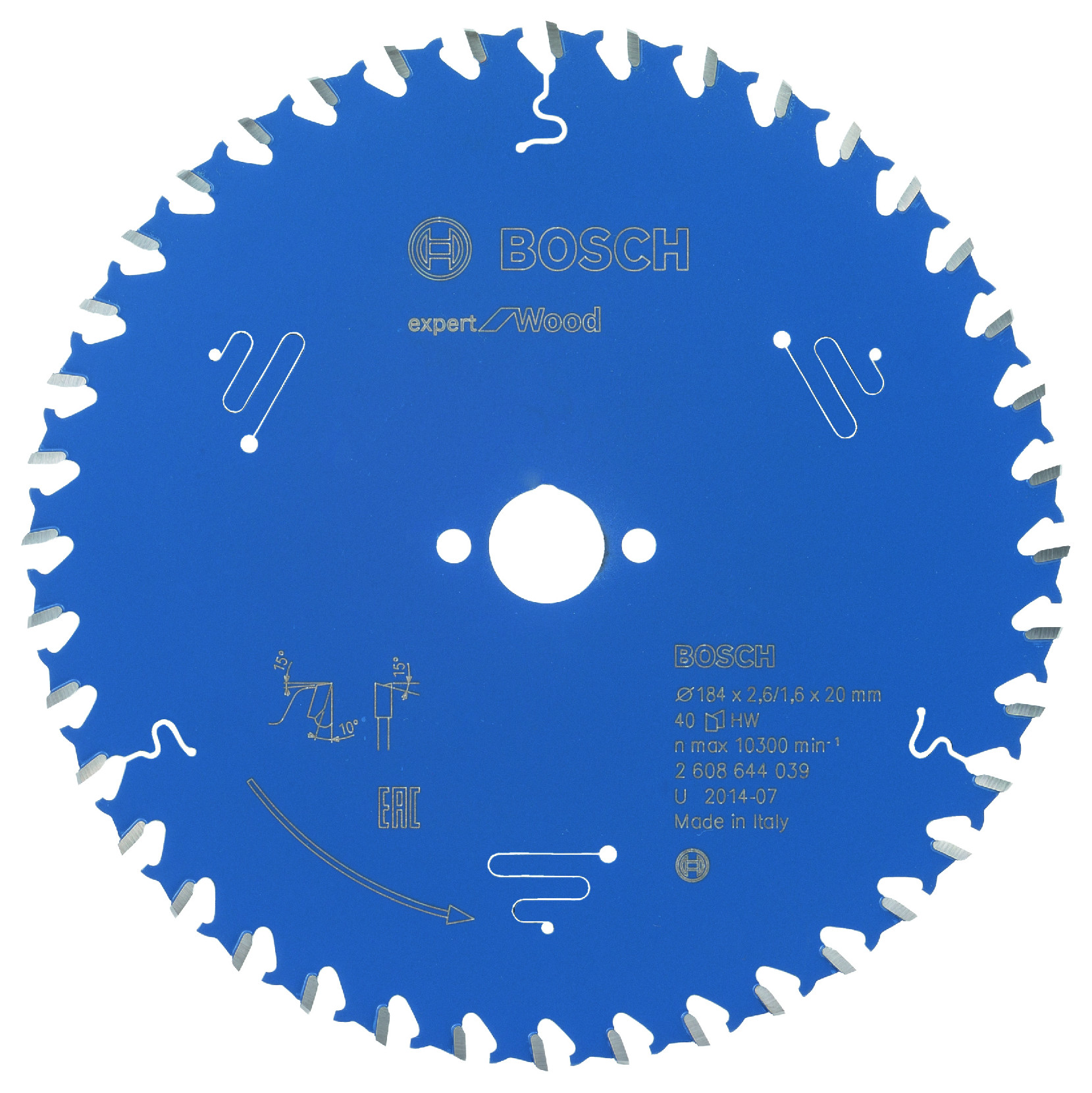 Pilový kotouč Bosch Expert for Wood 184x20 mm Dostupné varianty: Pilový kotouč Bosch Expert for Wood 184x20 mm/40z.