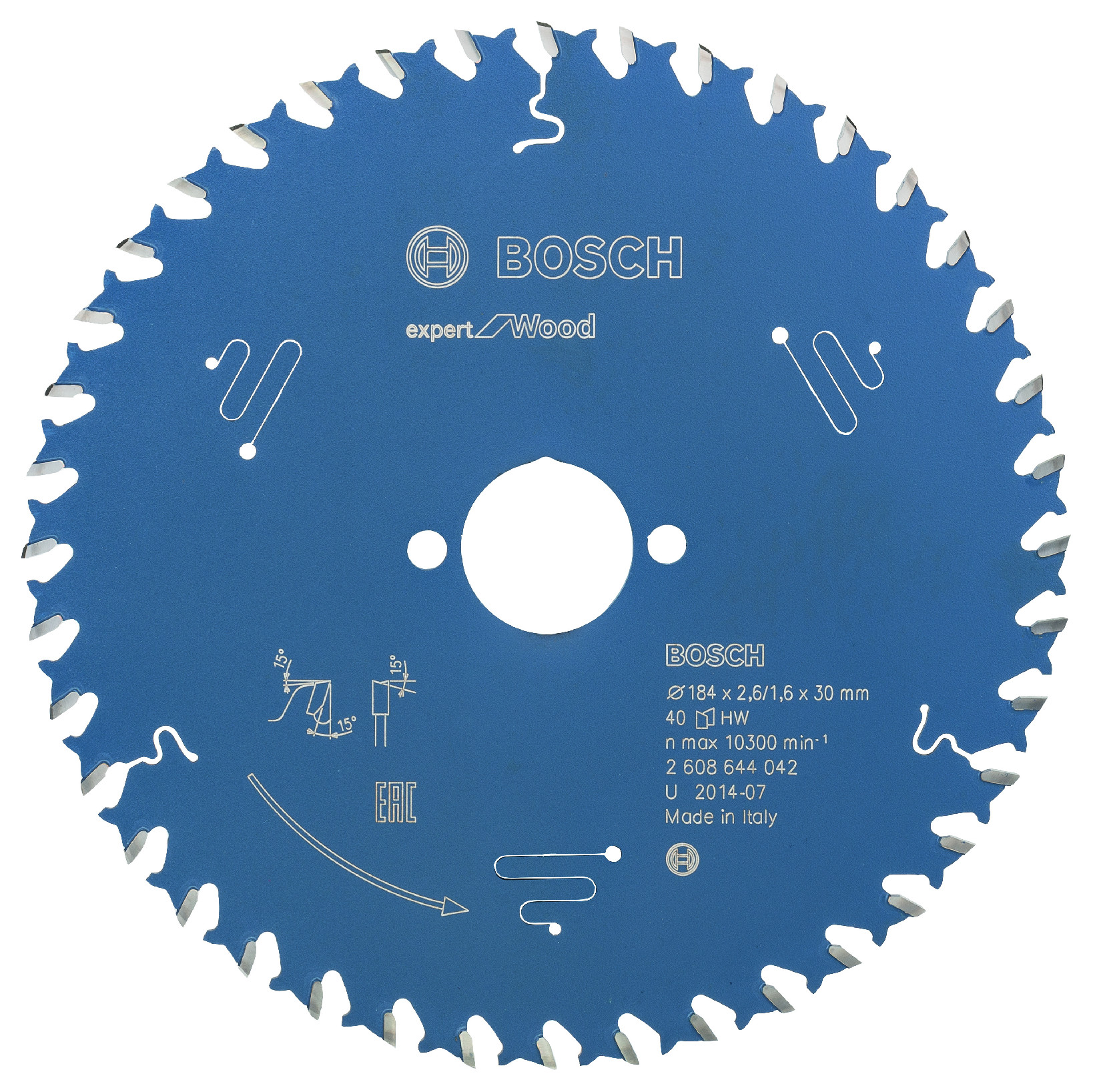 Pilový kotouč Bosch Expert for Wood 184x30 mm Dostupné varianty: Pilový kotouč Bosch Expert for Wood 184x30 mm/40z.