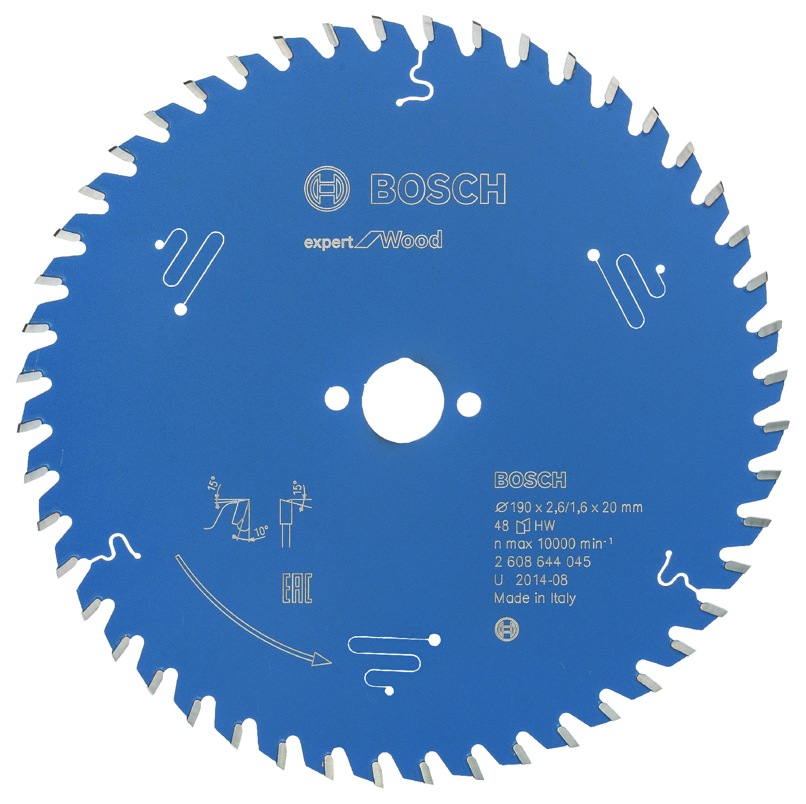 Pilový kotouč Bosch Expert for Wood 190x20 mm Dostupné varianty: Pilový kotouč Bosch Expert for Wood 190x20 mm/48z.