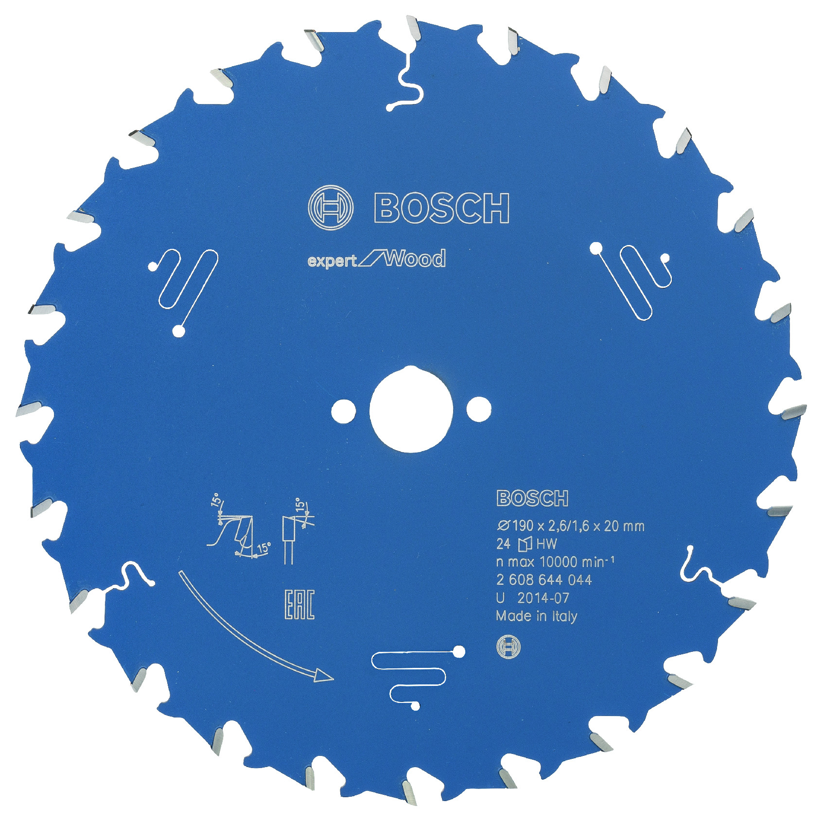 Pilový kotouč Bosch Expert for Wood 190x20 mm Dostupné varianty: Pilový kotouč Bosch Expert for Wood 190x20 mm/24z.